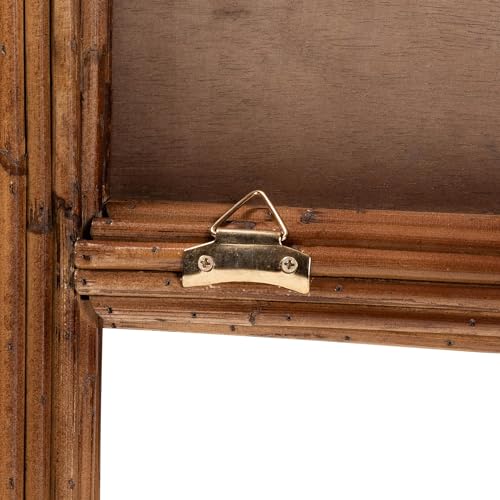 bali & pari Seana Natural Rattan Standalone Headboard, Queen, Dark Brown