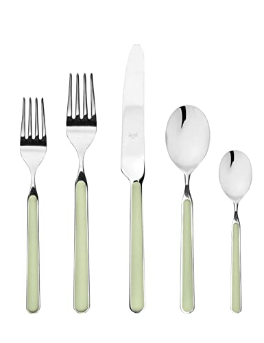 MEPRA Fantasia Flatware Set, [5 Piece, Coral, [5 Piece Set]