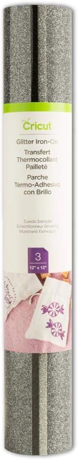 Cricut Glitter Iron On Sampler Tuxedo 12x12, 12