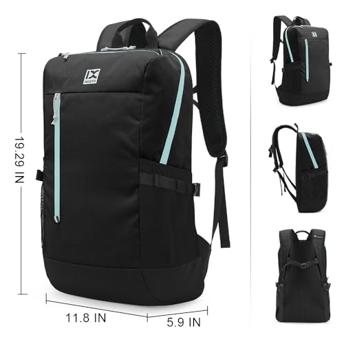 INOXTO 20L Lightweight Hiking Backpack,Waterproof Small Hiking Daypack Camping Backpack For Men Women Outdoor Sport Travel Bag For Running, Camping, Cycling, Mountain, Biking, Climbing, Skiing (Black)