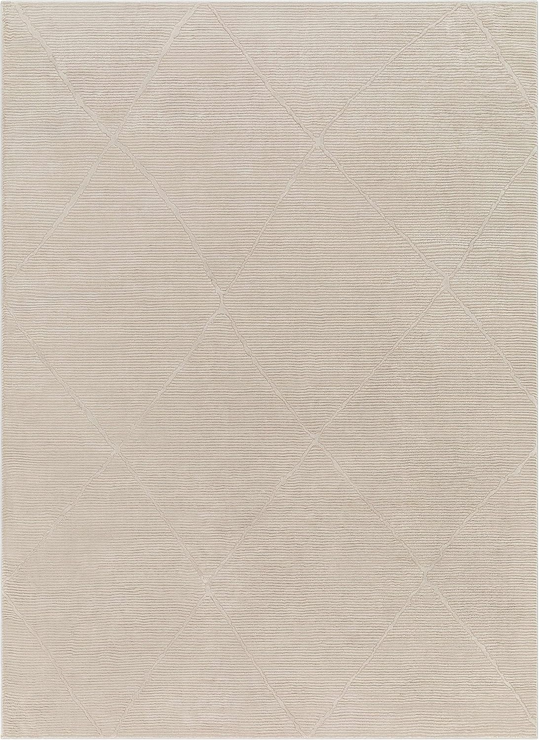 Hauteloom Aldis Living Room, Bedroom Area Rug - Machine Washable - Bohemian Neutral Farmhouse - Brown - 23