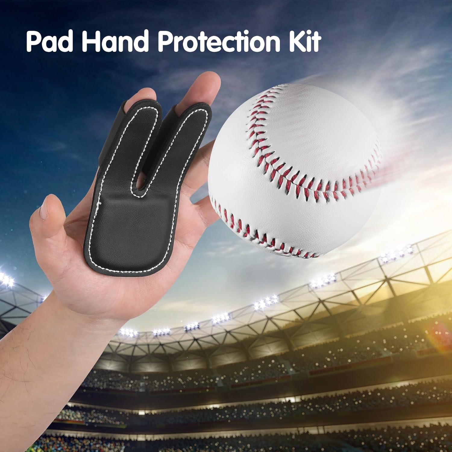 Baseball Glovemate-Stop The Sting Pro, Faux Leather Set of 2