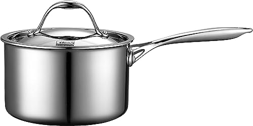 Cooks Standard Multi-Ply Clad Saucepan, 3-Quart, Silver