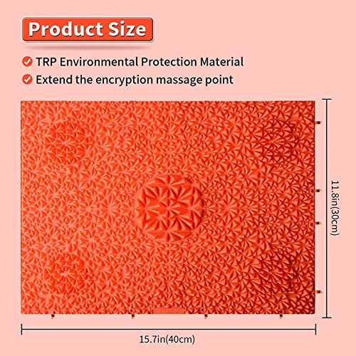 Reflexology Mat, Foot Massage Mat Acupressure Mat Heel Pain & Arch Pain Relief For Use At Standing Desk For Standing Walking Game Bathroom Mat Yoga Mat Anti-Slip Mat Outdoor Game 2 PCS,light Purple