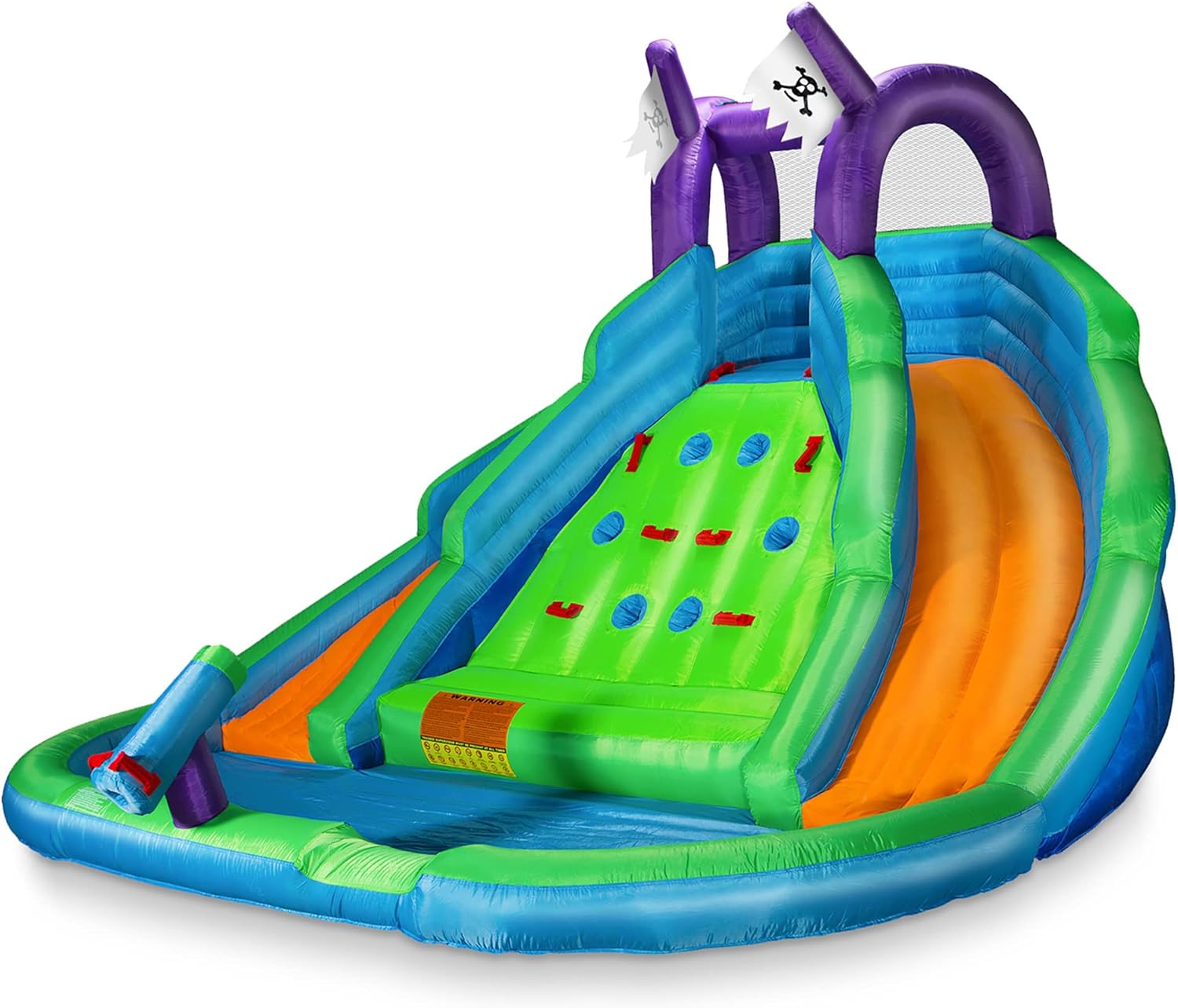 Cloud 9 Bounce House for Kids with Climbing Wall, Water Slide, and Pool - Includes Blower