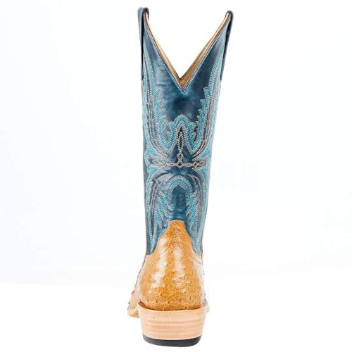 Macie Bean Women's Full Quill Ostrich Top Hand Snub Toe Boot (M9503)