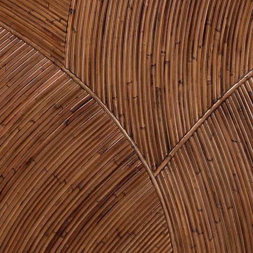 bali & pari Seana Natural Rattan Standalone Headboard, Queen, Dark Brown