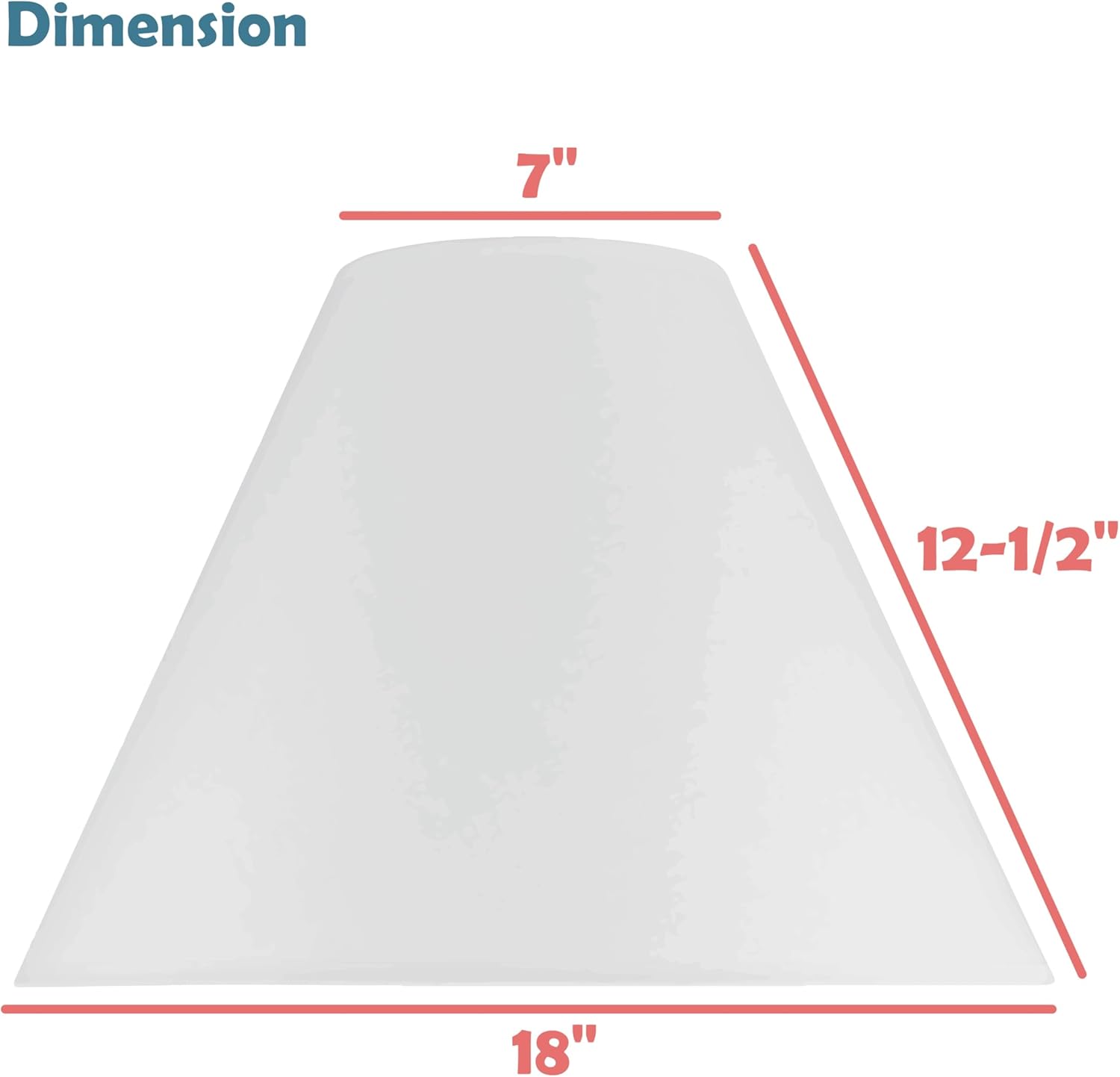 Aspen Creative 32773 Transitional Hardback Empire Shaped Construction Off White, 18