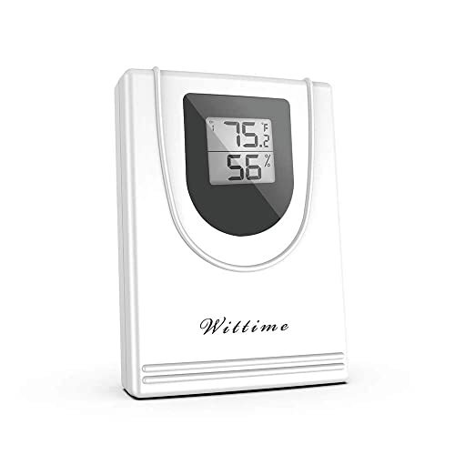 2081 Weather Station Indoor Outdoor Thermometer Wireless Temperature Humidity Monitor with HD Color Display and Outdoor Sensor