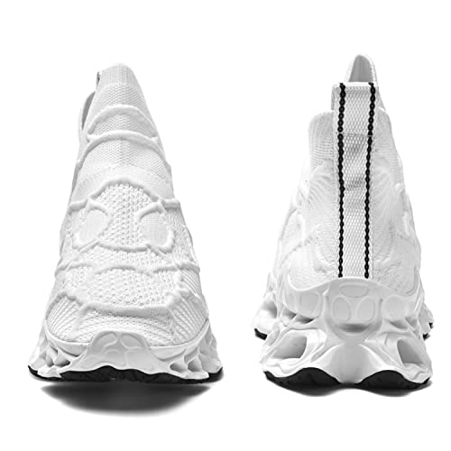 Mens Womens Slip on Loafers Walking Tennis Shoes Laceless Jogging Blade Sneakers Unisex Mesh Trail Running Casual Athletic