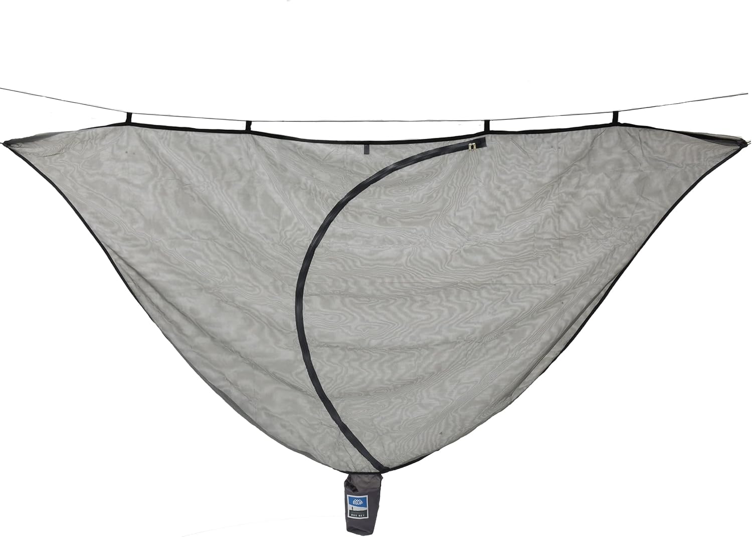 Equip Outdoors Hammock Mosquito Net with No-See Polyester Mesh 360-Degree Protection Camping Hammock, Travel Hammock, Portable Hammock Accessories Included, Camping Essentials (Grey)