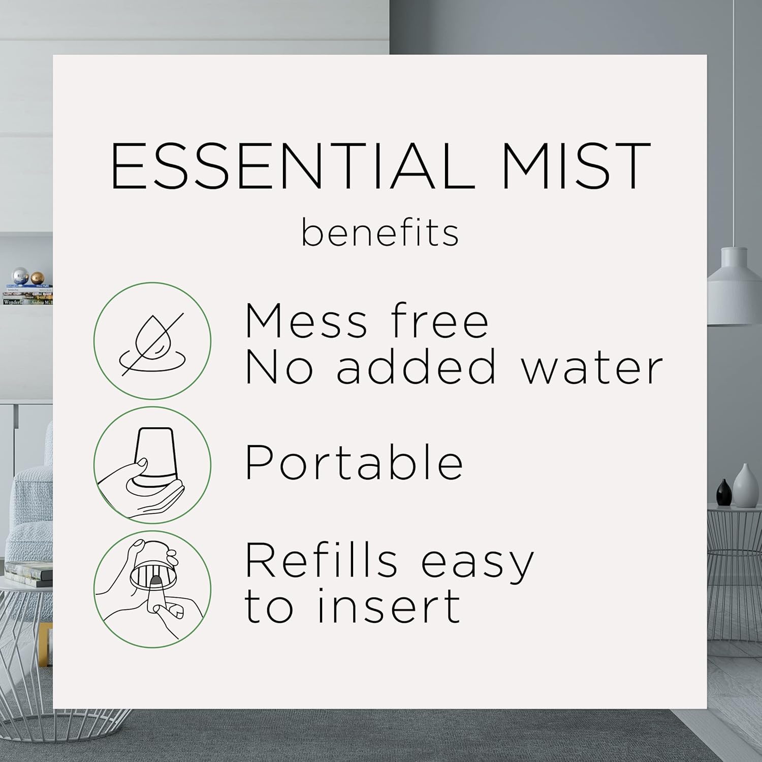 Air Wick Essential Mist Refill, Brown Sugar and Vanilla, 1 ct, Essential Oils Diffuser, Air Freshener