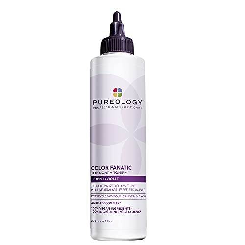 Pureology Color Fanatic Top Coat + Sheer Clear Hair Toner | Hair Gloss Treatment | Clear Hair Glaze for Brunette & Black Hair