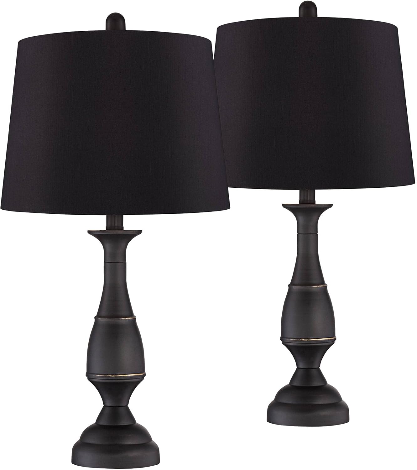 Regency Hill Ben Rustic Farmhouse Traditional Table Lamps 25
