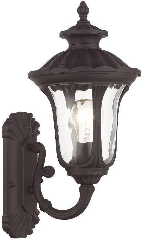 Livex Lighting 7850-07 Oxford 1 Light Outdoor Wall Lantern, Bronze