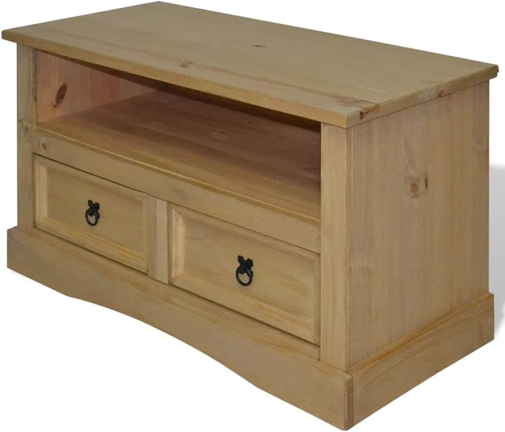 BaraSh TV Stand TV & Media Furniture TV Console with Storage TV Furniture for Living Room Mexican Pine Corona 35.8