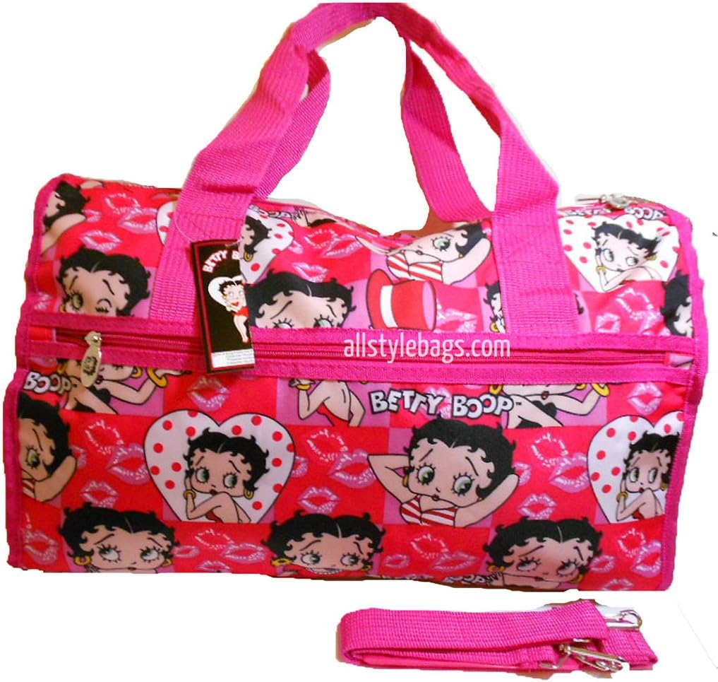 Betty Boop Large Duffel Bag evening travel sport bag w/o hook or key ring