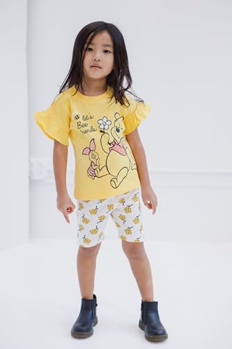 Disney Winnie the Pooh T-Shirt and Bike Shorts Outfit Set Infant to Toddler Sizes (12 Months - 5T)