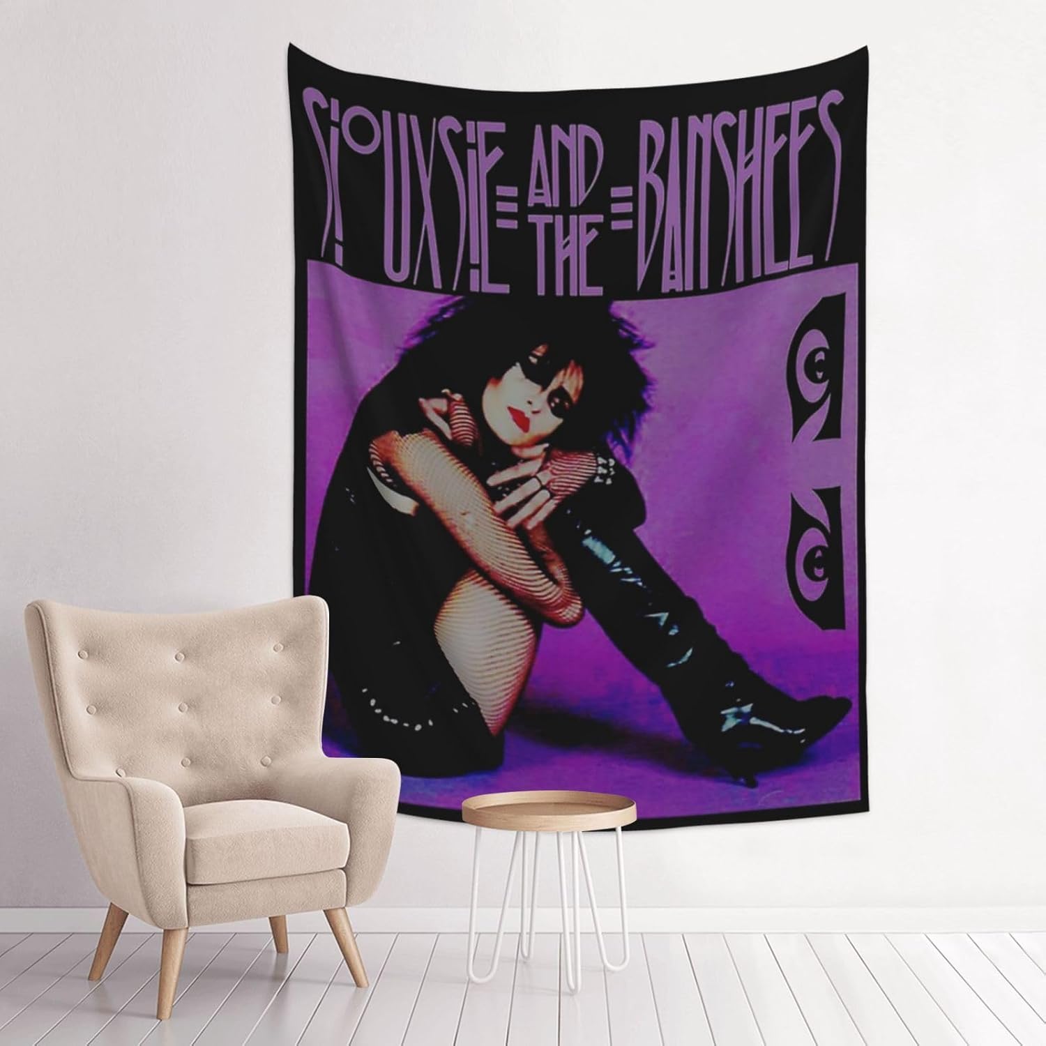 CASOWAT Siouxsie Rock and the Banshees Band Tapestry Wall Art Hanging Tapestries For Living Room Bedroom Home Decor 29 x 37 inch