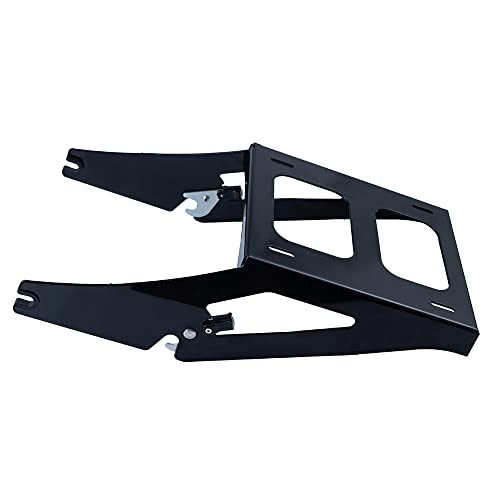 Detachable Two Up Tour Pack Pak Mounting Luggage Rack Compatible for Harley Davidson Touring Street Glide Road King Electra Glide 2014 2015 2016 2017 2018 2019 2020 2021 2022 (Chrome (2009-2022))