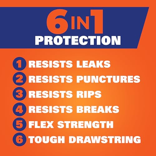 Hefty Ultra Strong Lawn and Leaf Large Trash Bags, 39 Gallon, 16 Count