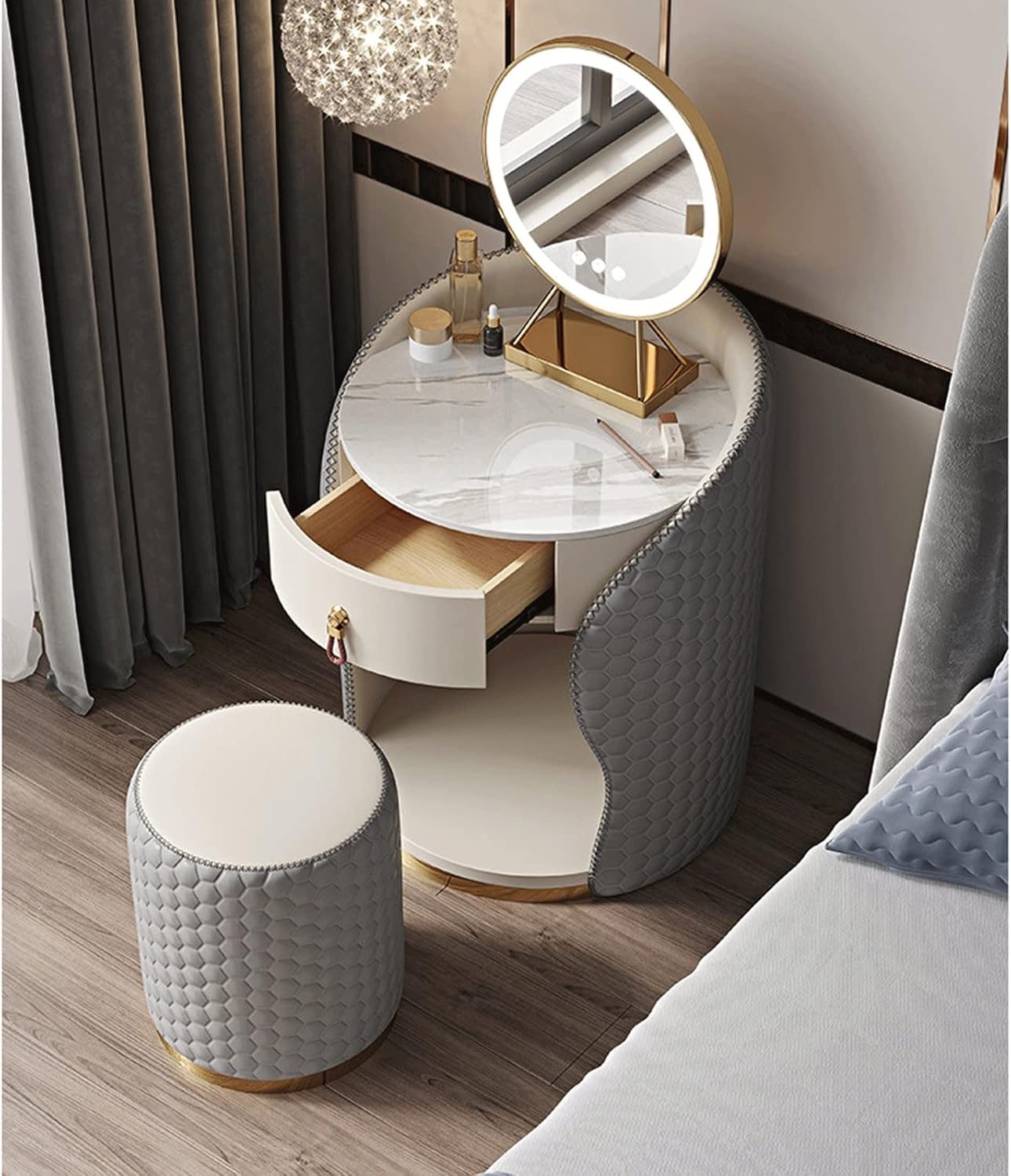 Vanity Benches Dressing Table Bedside Table One Simple Small Light Luxury Mini Princess Style Makeup Table