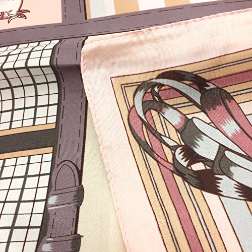 YOUR SMILE Silk Like Scarf Women's Fashion Pattern Large Square Satin Headscarf Headdress