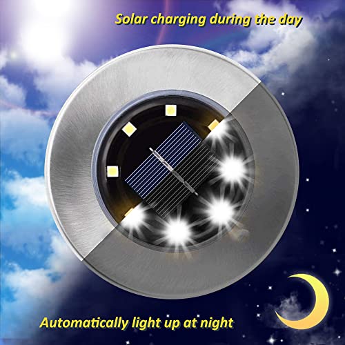 Solar Outdoor Lights, 12 Pack Solar Ground Lights, Waterproof LED Solar Lights Outdoor Garden Landscape Lighting, Solar Garden Lights Suitable for Lawn, Courtyard, Passage