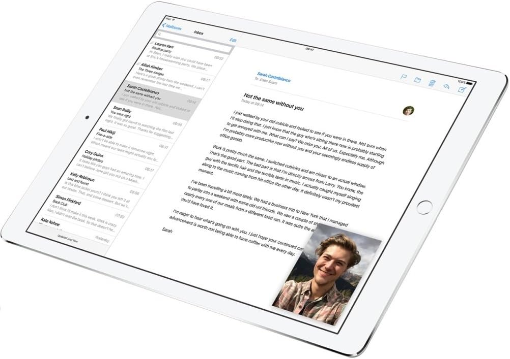 Apple iPad Pro (128GB, Wi-Fi, Silver) 12.9in Tablet (Renewed)