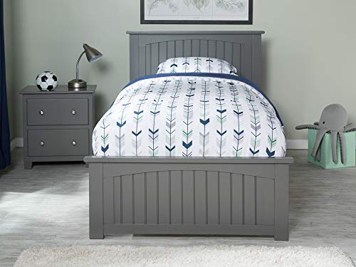 AFI Nantucket Twin XL Size Platform Bed with Matching Footboard & Storage Drawers in White