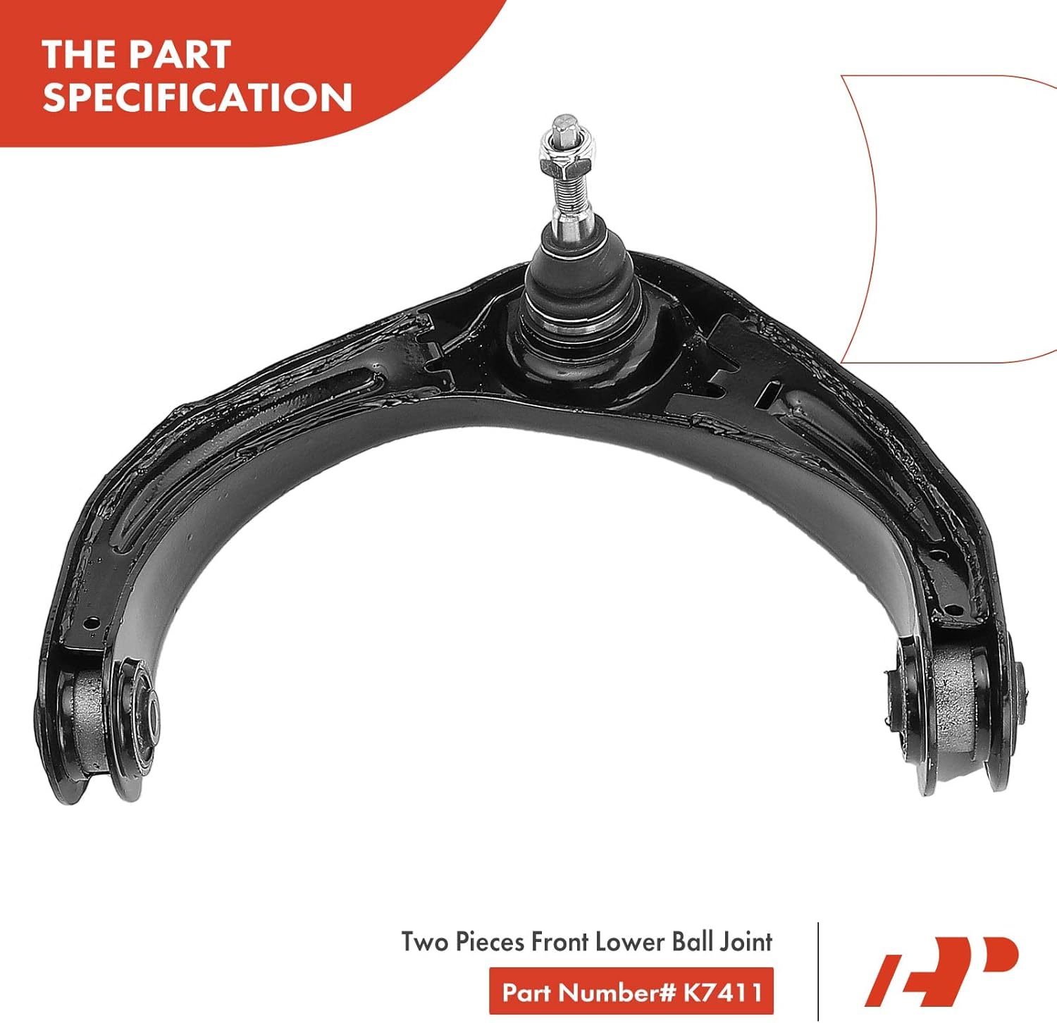 A-Premium Set of 10, Front Upper Control Arm, Sway Bar Link, Lower Ball Joint, Inner Outer Tie Rod End, Compatible with Dodge Ram 1500 2006 2007 2008, 4WD Only