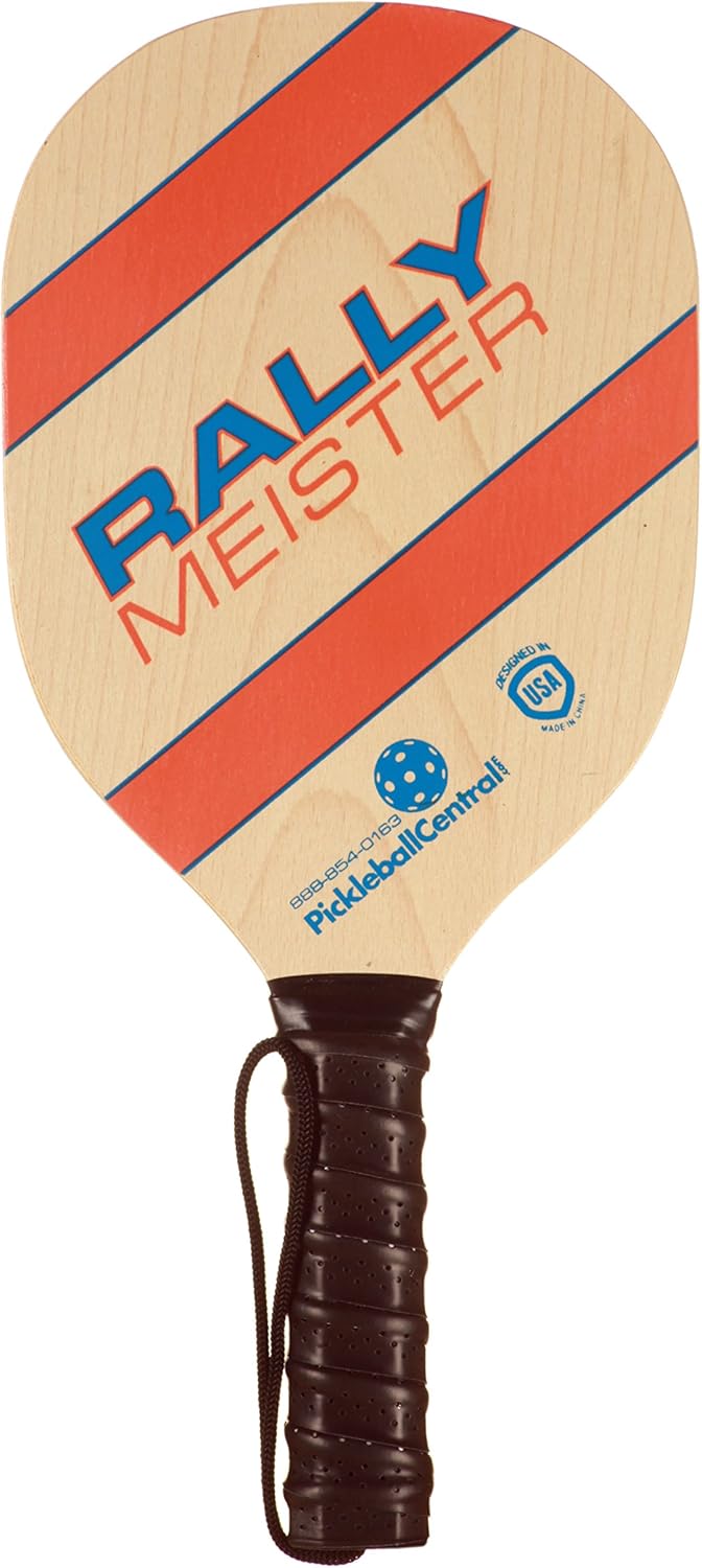 Rally Meister Wood Pickleball Paddle Bundle ( Set included 2 Paddles & 4 Balls )