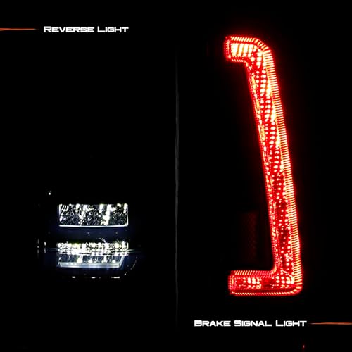 AKKON - Fit Chevy/GMC C1500/K1500 Suburban/Tahoe GMC Yukon Chevy Blazer Cadillac Escalade LED Tail Lights Black Smoke Rear Lamp