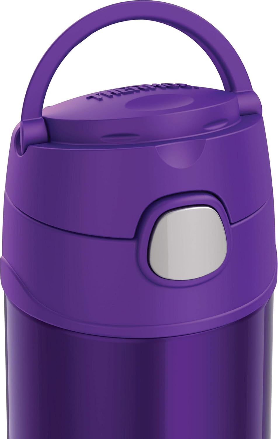 THERMOS FUNTAINER 12 Ounce Stainless Steel Vacuum Insulated Kids Straw Bottle, Violet and Thermos Replacement Straws