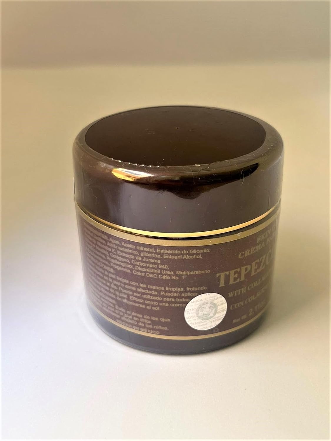 Tepezcohuite Cream (Tepezcobark), with Collagen (Colageno) & Vitamin E, 2.11oz, 60 gr, in E, 100% Natura, great for all skin concerns