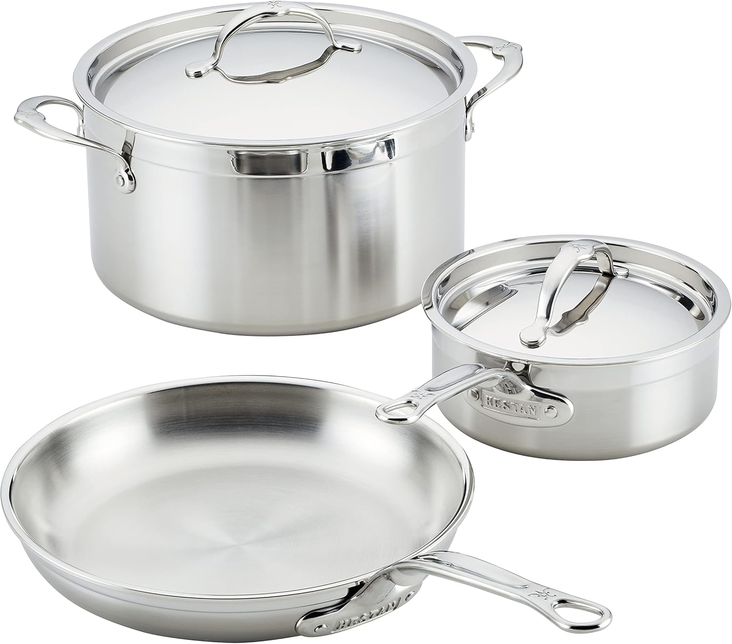 Hestan - ProBond Collection - Professional Clad Stainless Steel 5-Piece Ultimate Cookware Set