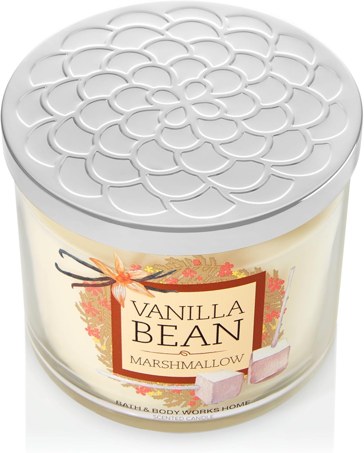 Bath & Body Works Scented 3-Wick Candle in Vanilla Bean Marshmallow (14.5oz)