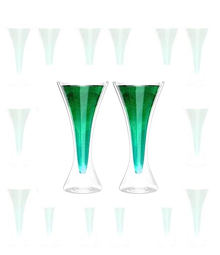 LEMONSODA Double Walled Cocktail Martini Glasses - 210 mL / 7 fl. oz (Set of 4)