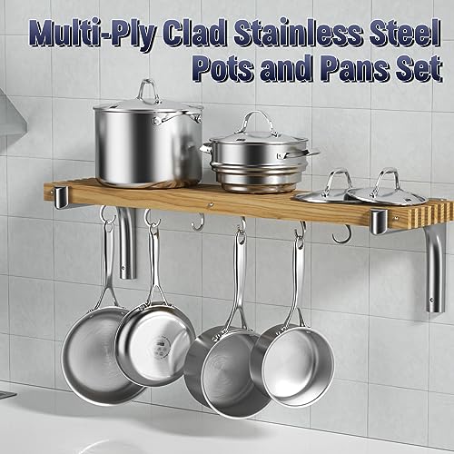 Cooks Standard Multi-Ply Clad Saucepan, 3-Quart, Silver