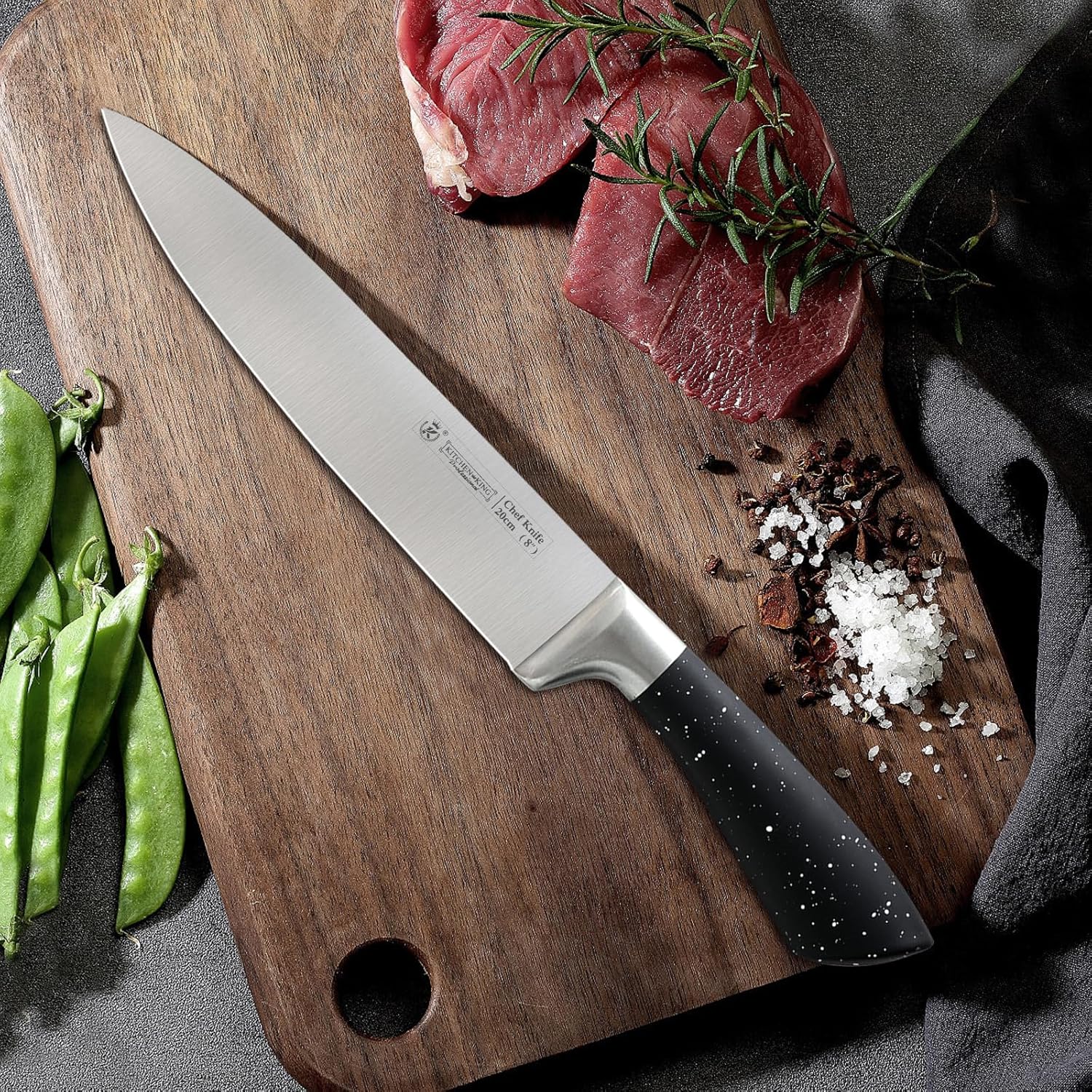 Kitchen Knife Sets,7 Pieces small knife set with block,A beautifully designed gift knife block set,stainless steel knife set with block that combines sharpness and lightness.Kitchen knives.