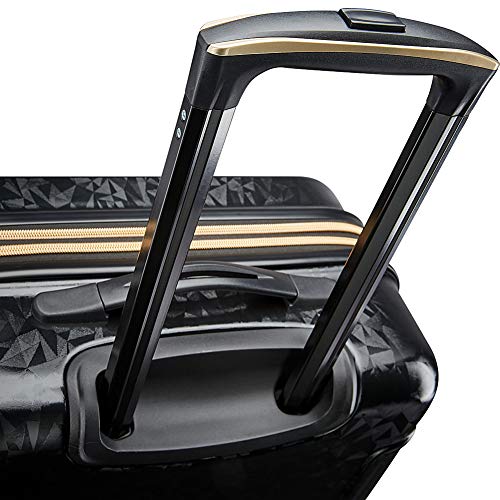 American Tourister Belle Voyage Hardside Luggage with Spinner Wheels, Black, Checked-Large 28-Inch