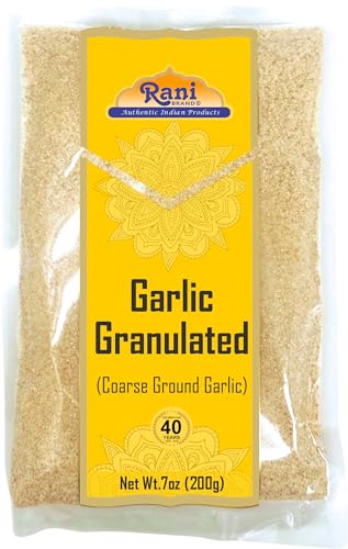Rani Granulated Garlic (Coarse Ground Garlic) 16oz (1lb) 454g PET Jar ~ All Natural | Gluten Friendly | Vegan | NON-GMO | Kosher | No Salt or fillers | Indian Origin