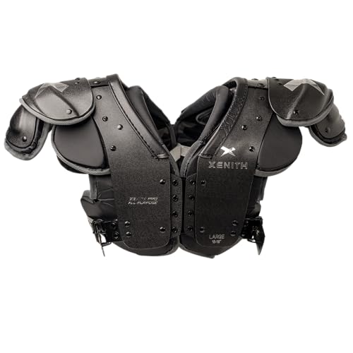 Xenith Pro Varsity Football Shoulder Pads - Skill, Lineman, All Purpose - Customizable, High Impact Foam Padding - Low Profile Design & Versatile Fit - Adult Protective Gear