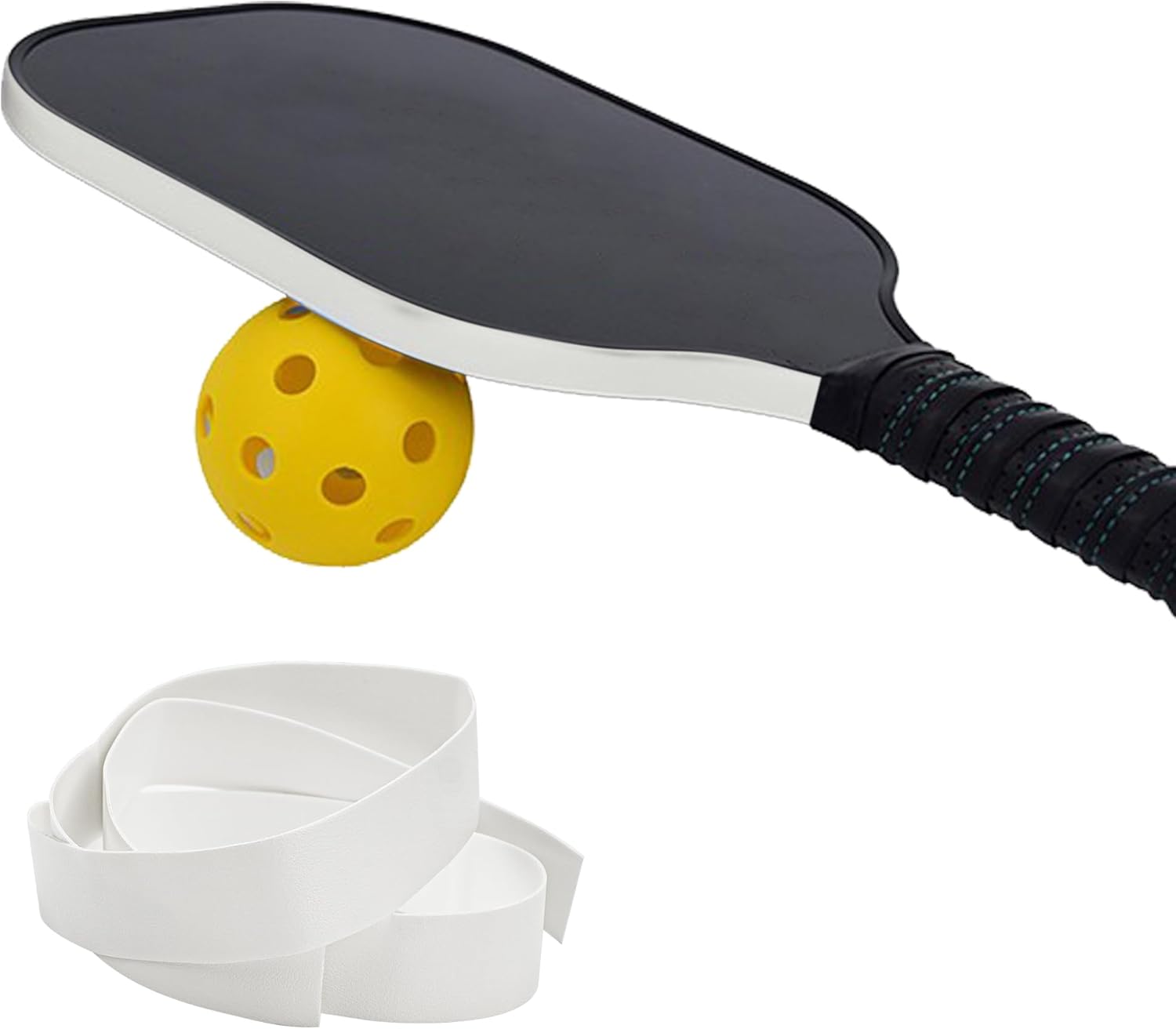 White -Pickleball Paddle Edge Guard Tape