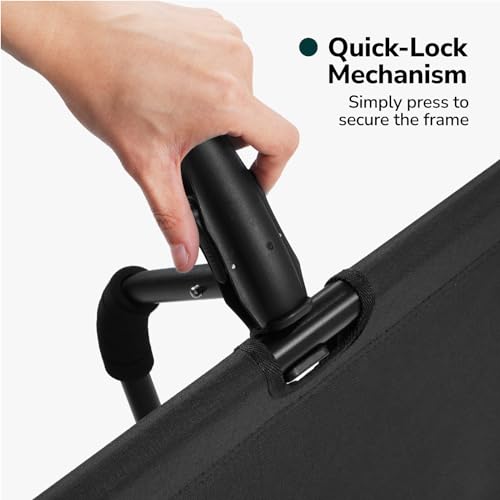 A4 Camping Cot, Ultralight Foldable Backpacking Cot, 45-Second Easy Set-Up, Supports 330lbs, Sleeping Cot for Camping, Outdoors, and Home (Beige White)