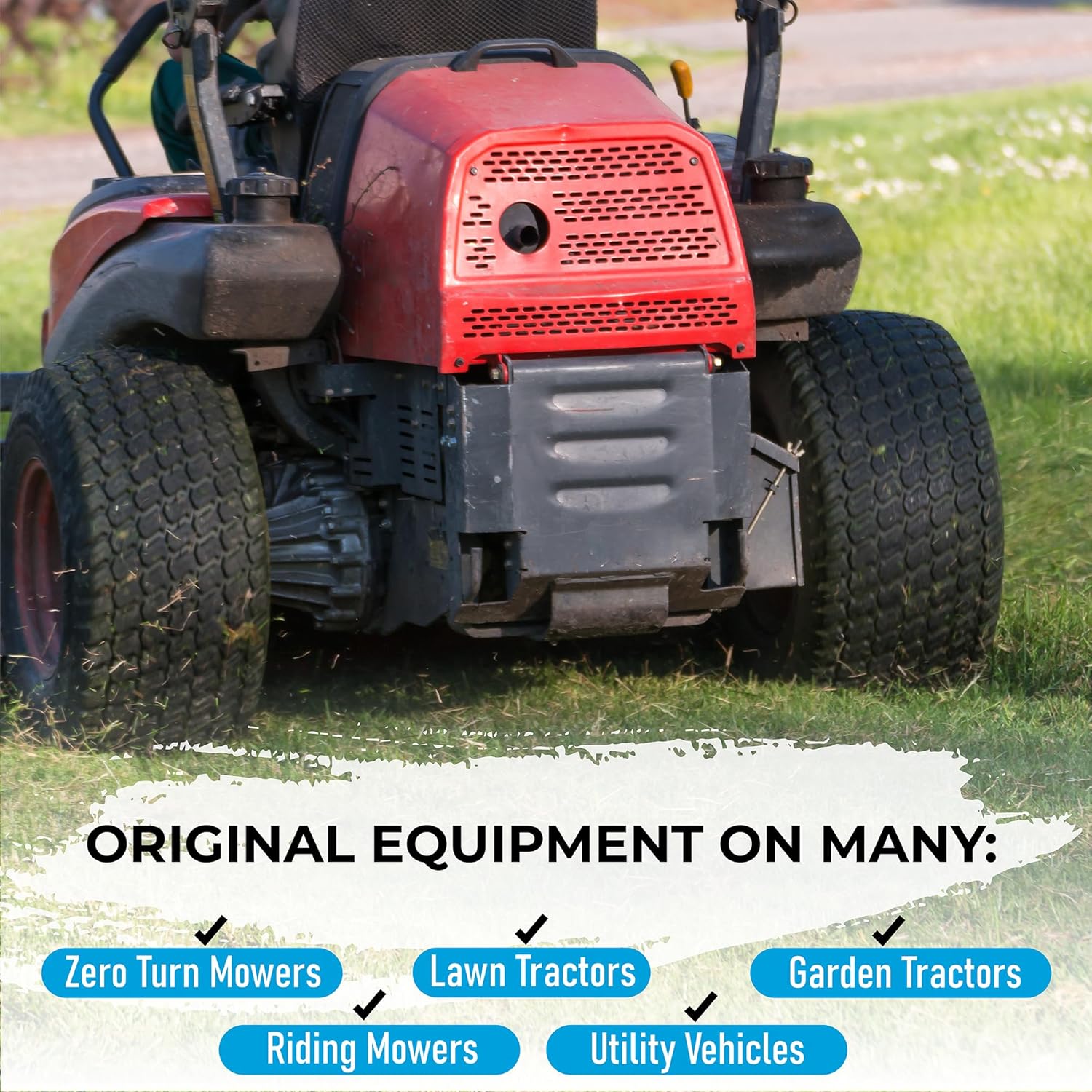 OTR Grassmaster Turf Tire (18x8.50-8 Pair) With TR412 Valve Stems