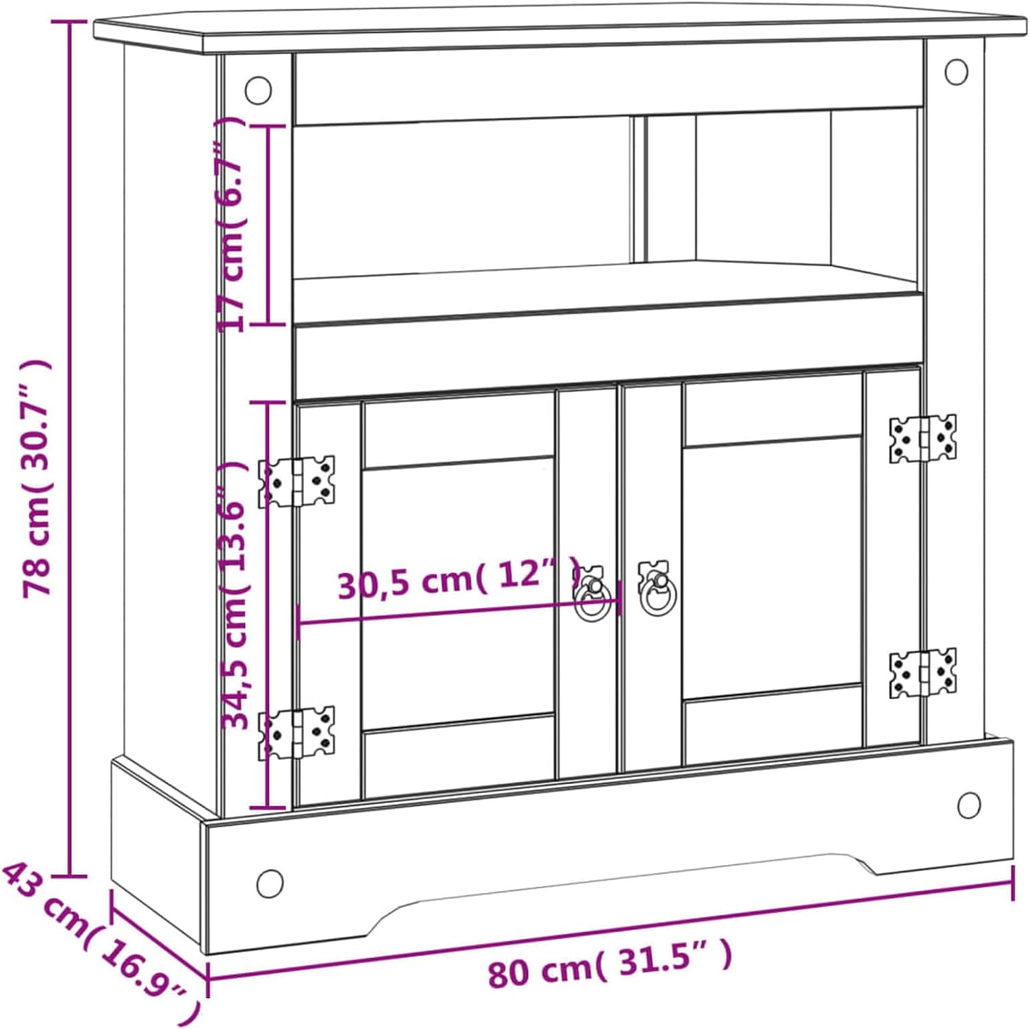 Console Table Entryway Table Entryway Furniture Entry Way Table Home Furniture Mexican Pine Corona 31.5
