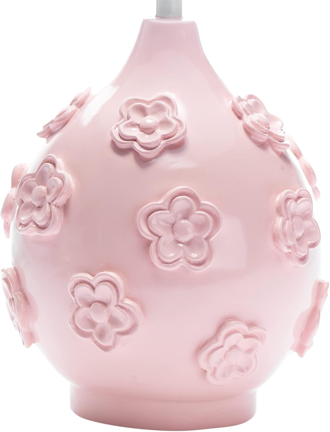 Lambs & Ivy Signature Botanical Baby Pink Floral Nursery Lamp with Shade & Bulb