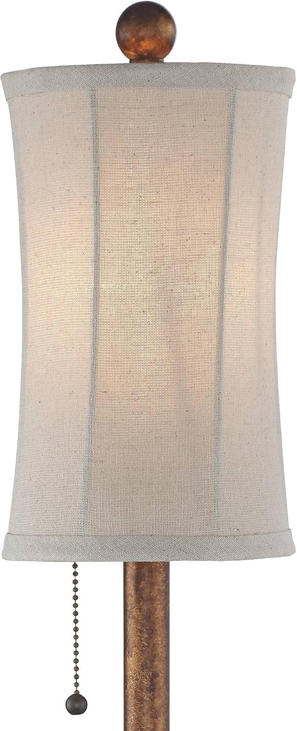 Regency Hill Bertie Rustic Traditional Buffet Table Lamps 28