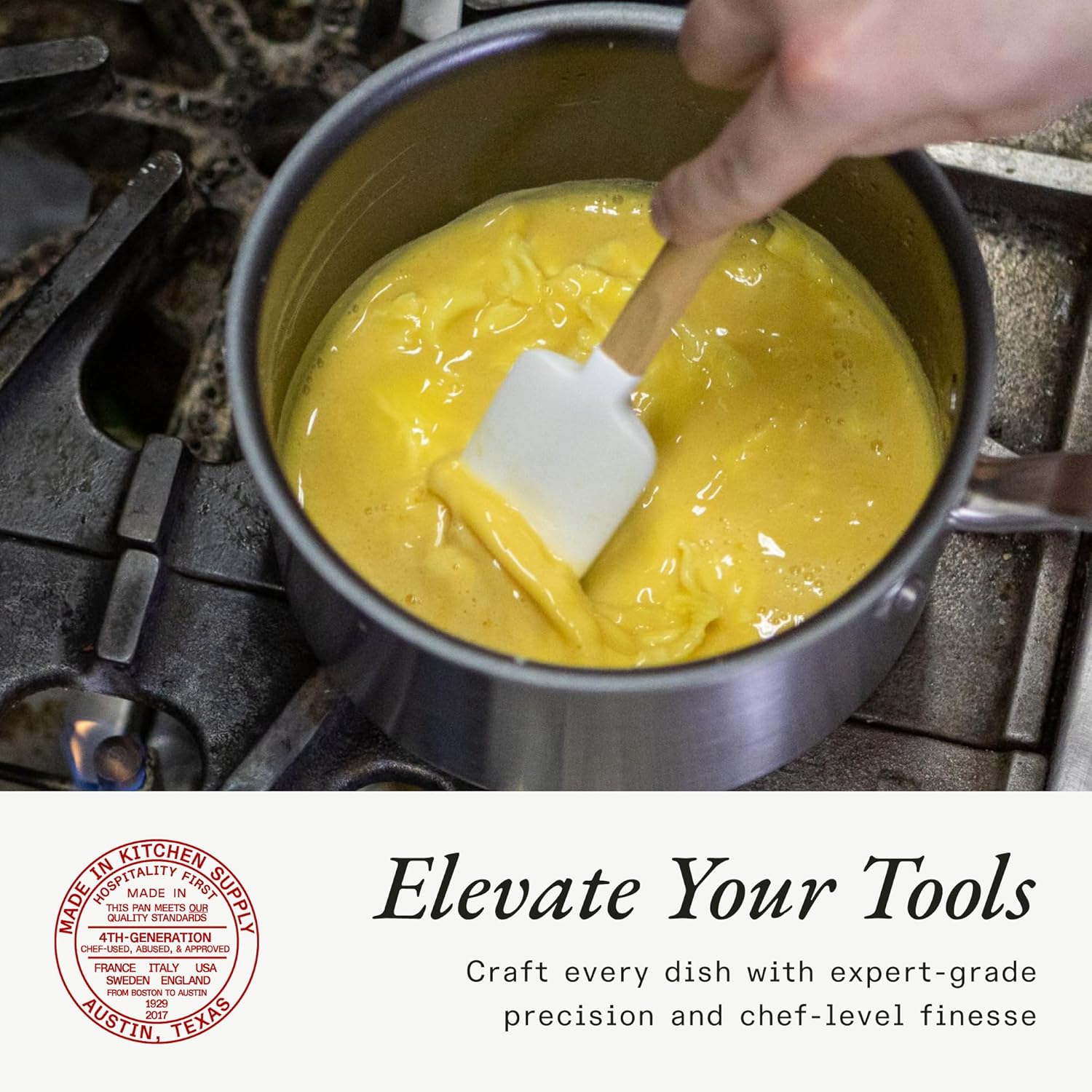 Made In Cookware - 2 Quart Non Stick Sauce Pan With Lid - Graphite - 5 Ply Stainless Clad Nonstick Saucepan - Professional Cookware - Crafted in Italy - Induction Compatible